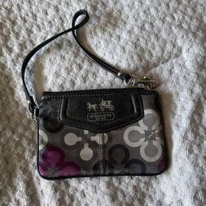 Coach Multicolor Signature Wristlet